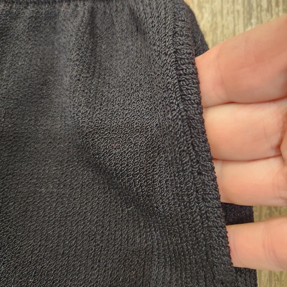 VINTAGE 80s ST.JOHN CLASSIC Evening KNIT SKIRT Set, Black, Women's Small - Picture 7 of 16
